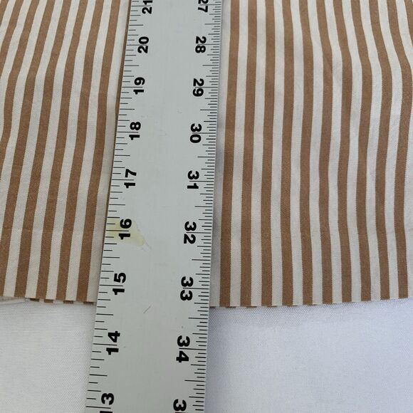 Madewell Button Back Easy Dress XS Tan White Stripe Boho Nautical Summer Travel - Picture 9 of 10